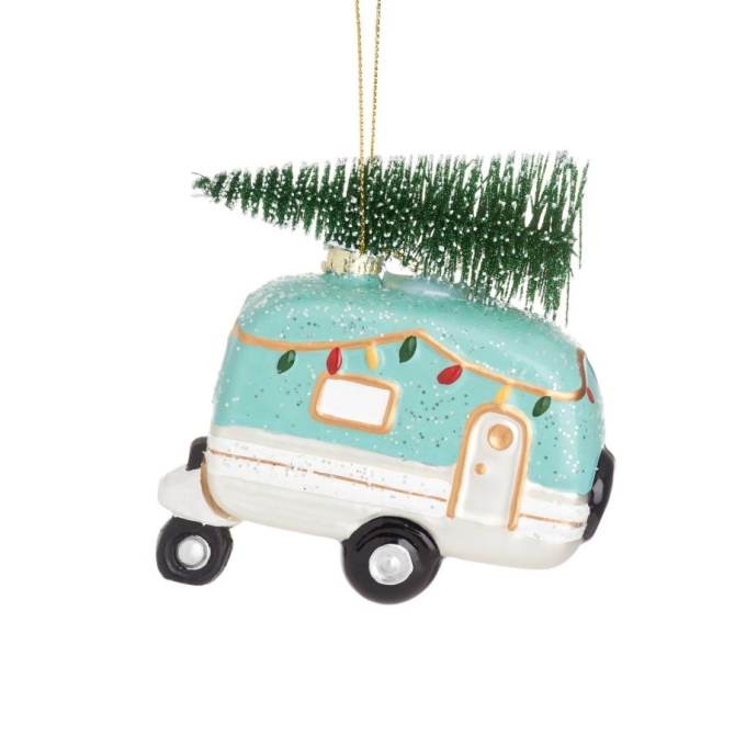 Lmpara colgante Caravan con abeto - Verde menta 