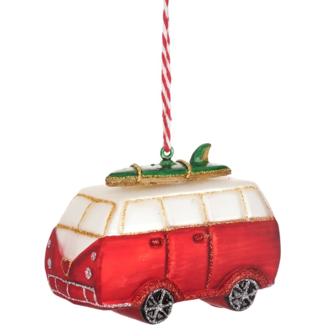 Suspensin Mini Bus con Tabla de Surf - Rojo 