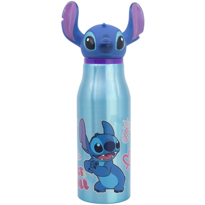 Botella de aluminio 3D figura Stitch 690 ml 