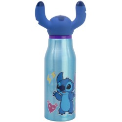 Botella de aluminio 3D figura Stitch 690 ml. n1