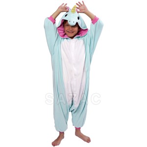 Kigurumi Unicornio Azul Infantil