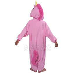 Unicornio Rosa Kigurumi Infantil. n2