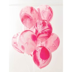 12 globos rosas de amor. n1