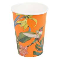 8 vasos de Aves Tropicales