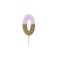 Vela Pinky Gold Nmero 0