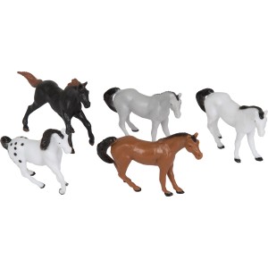10 figuras de caballos (4,5 cm) - Plstico
