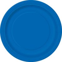 8 platos azul océano