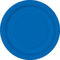 8 platos azul ocano