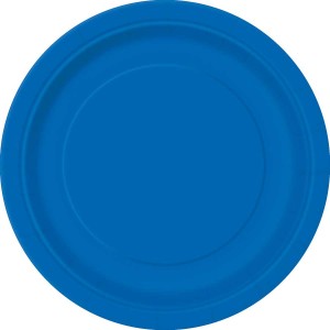 8 platos azul ocano