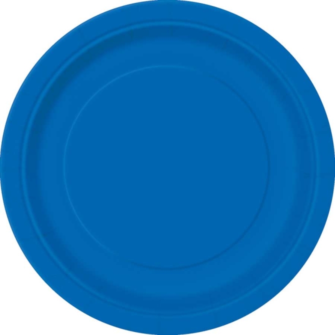 8 platos azul ocano 