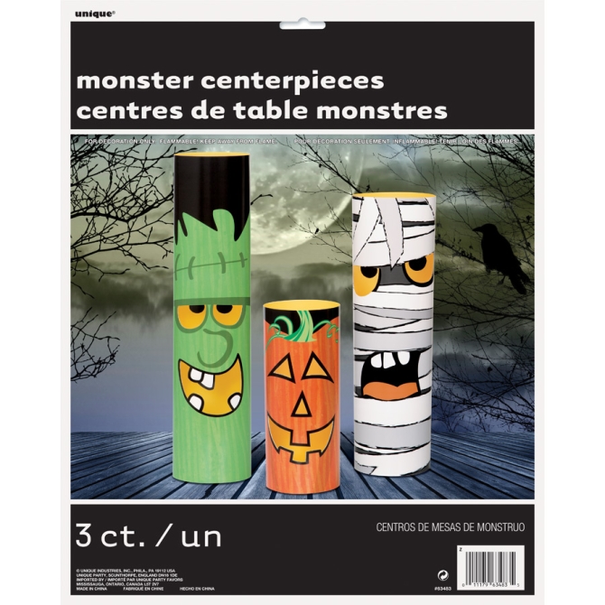 Centro de mesa de monstruo de Halloween 