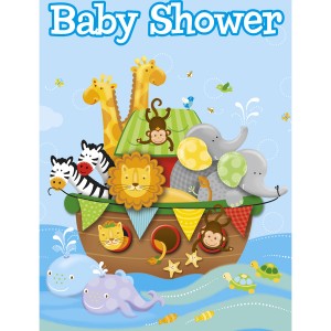 8 Invitaciones para Baby Shower del Arca de No