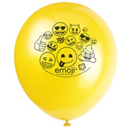 8 Globos Emoji Smiley Multicolores. n4