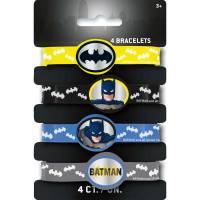 4 pulseras Batman DC - Silicona