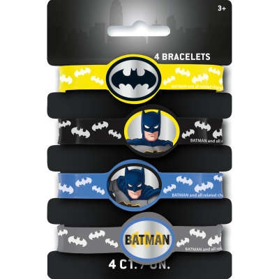 4 pulseras Batman DC - Silicona 