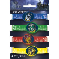 4 pulseras de silicona de Harry Potter. n2