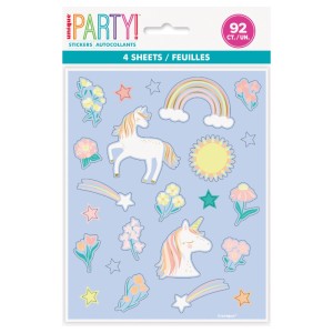 92 pegatinas de unicornio mgico