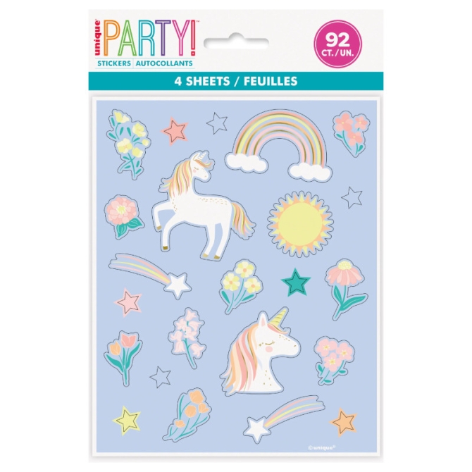 92 pegatinas de unicornio mgico 