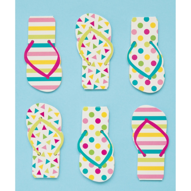 12 blocs de notas Flip Flops Fancy (11 cm) 