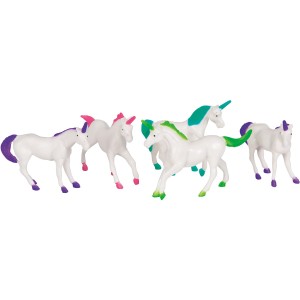8 pequeos unicornios (7 cm) - Plstico