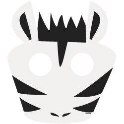 8 Mscaras de Animales de la Selva - Cartn. n4