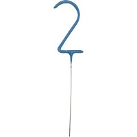 Vela mgica azul 17 cm - Nmero 2