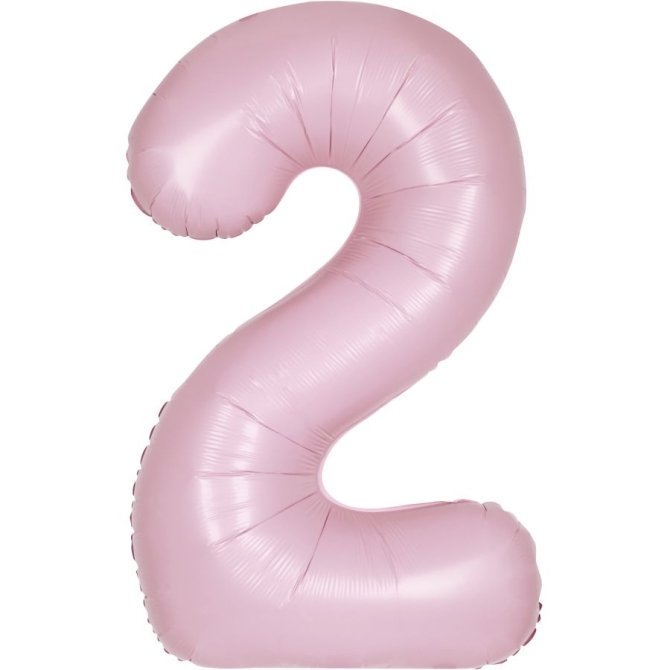 Globo gigante rosa mate - Nmero 2 