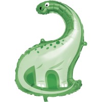 Globo Dino Verde Gigante - 85 cm