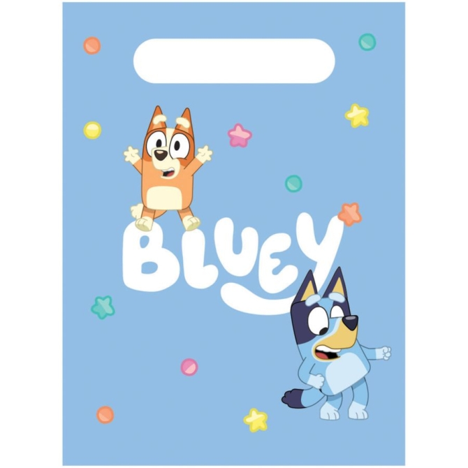 8 bolsas de regalo Bluey Hooray 