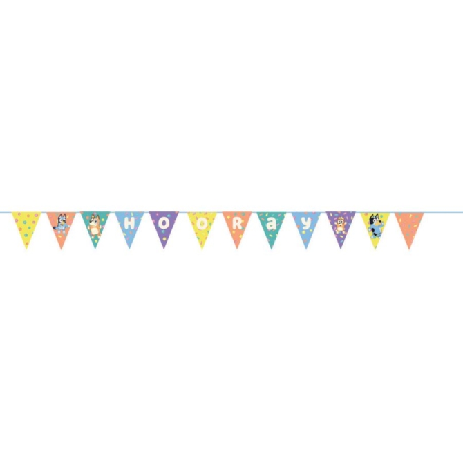 Guirnalda de banderines de cumplea�os Bluey Hooray 