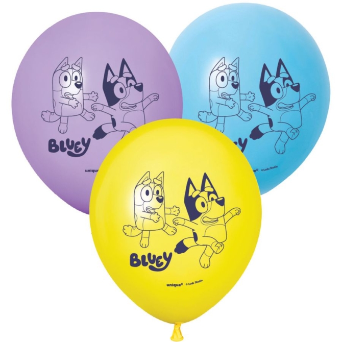 6 globos de Bluey Hooray 