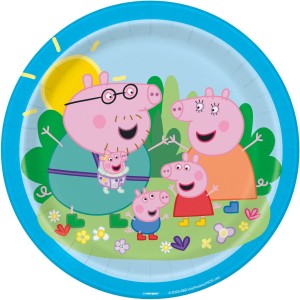 8 platos de Peppa Pig