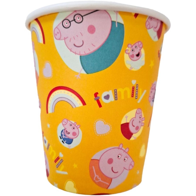 8 vasos de Peppa Pig 