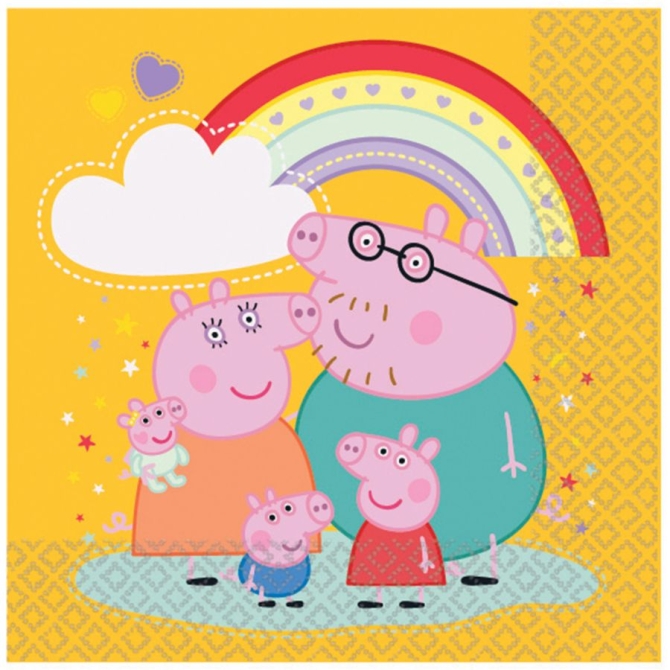 16 servilletas de Peppa Pig 