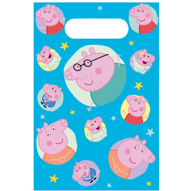 8 bolsas de regalo de Peppa Pig 