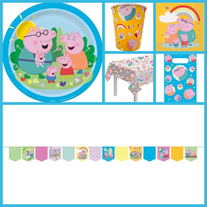 Caja grande para fiestas de Peppa Pig 