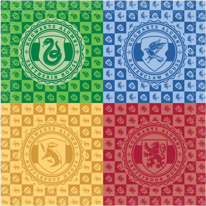 16 servilletas de las casas de Harry Potter 