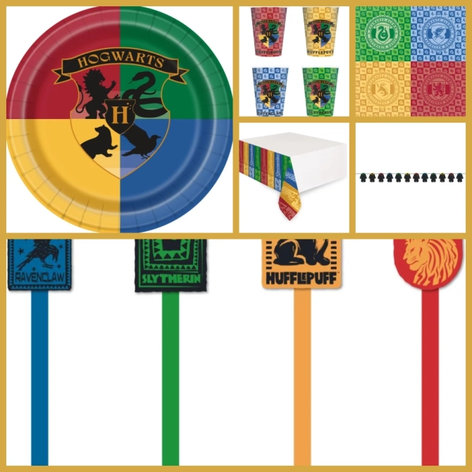 Caja grande para fiestas tem�ticas de las casas de Harry Potter 