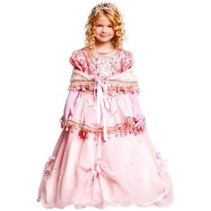 Disfraz de Princesa rosa de lujo