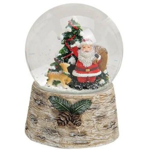 Bola de nieve musical gigante de Pap Noel - 10 cm