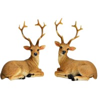 Decoracin  Ciervo de poliuretano  Marrn