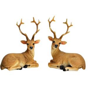 Decoracin  Ciervo de poliuretano  Marrn