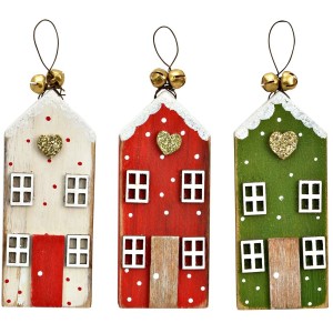 Colgante de Navidad – Casa de madera