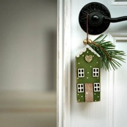 Colgante de Navidad � Casa de madera. n�1