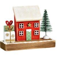 Decoracin  Casa de Navidad en madera