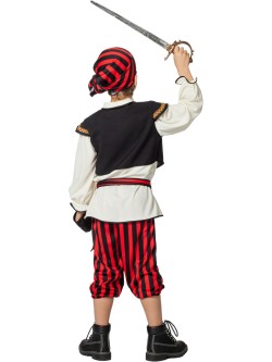 Disfraz De Pirata Chaleco Negro. n2