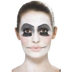 Kit de Maquillaje,  Tatuaje y Pestaas Postizas Mueca Halloween. n3