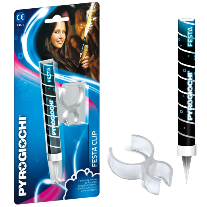 Vela Fuente luminosa con clip 