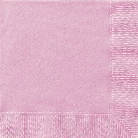 20 servilletas de color rosa plido 