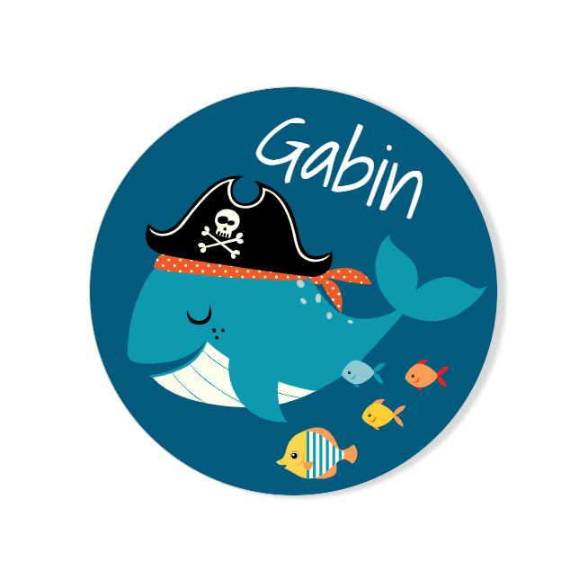 Chapa para personalizar - ¡Pirate Ahoy! 